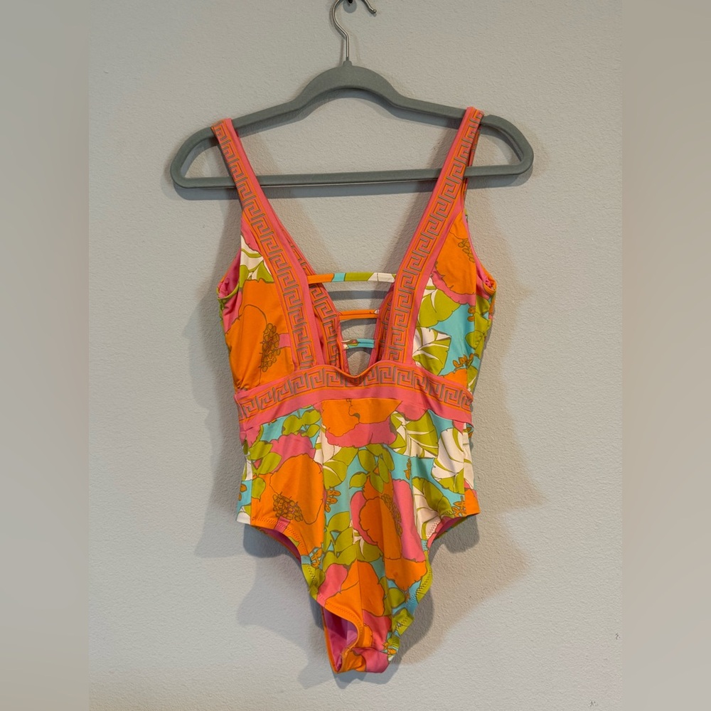 Trina Turk Multicolor Floral One Piece Swimsuit - Picture 2 of 3